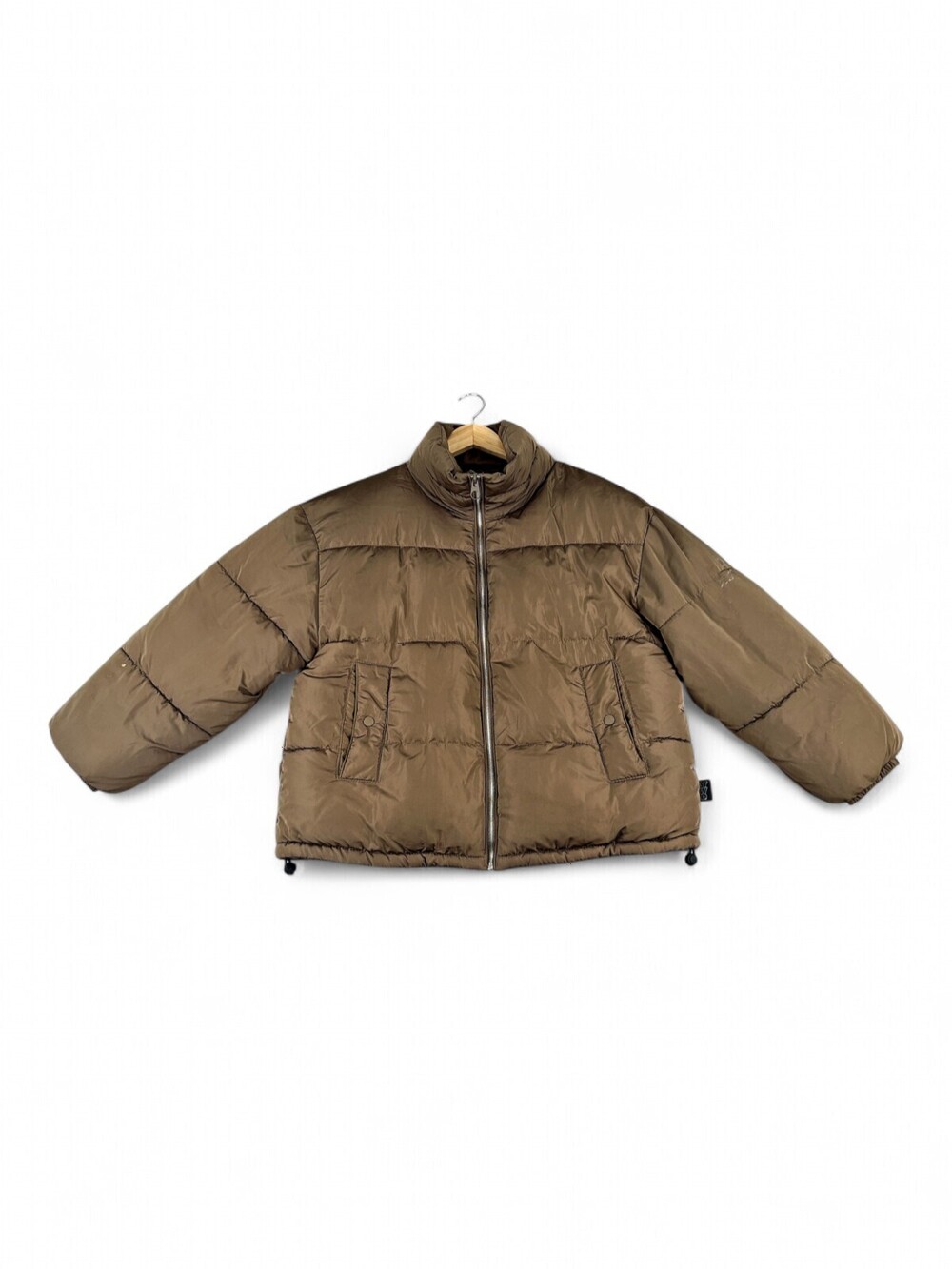 Pull & Bear Brown Puffer Jacket Women's L
